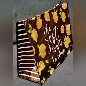 REUSABLE Lemon Print Tote Bag